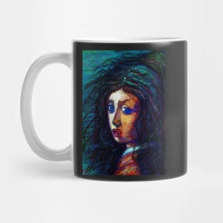 A girl with crazy hair and eyes no.2 Mug